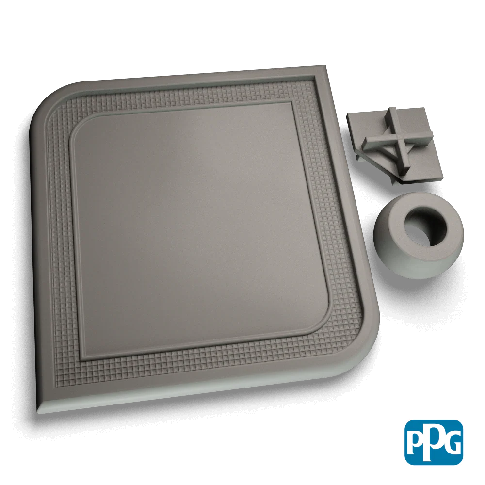 Coraflon Platinum Pewter Powder Coating