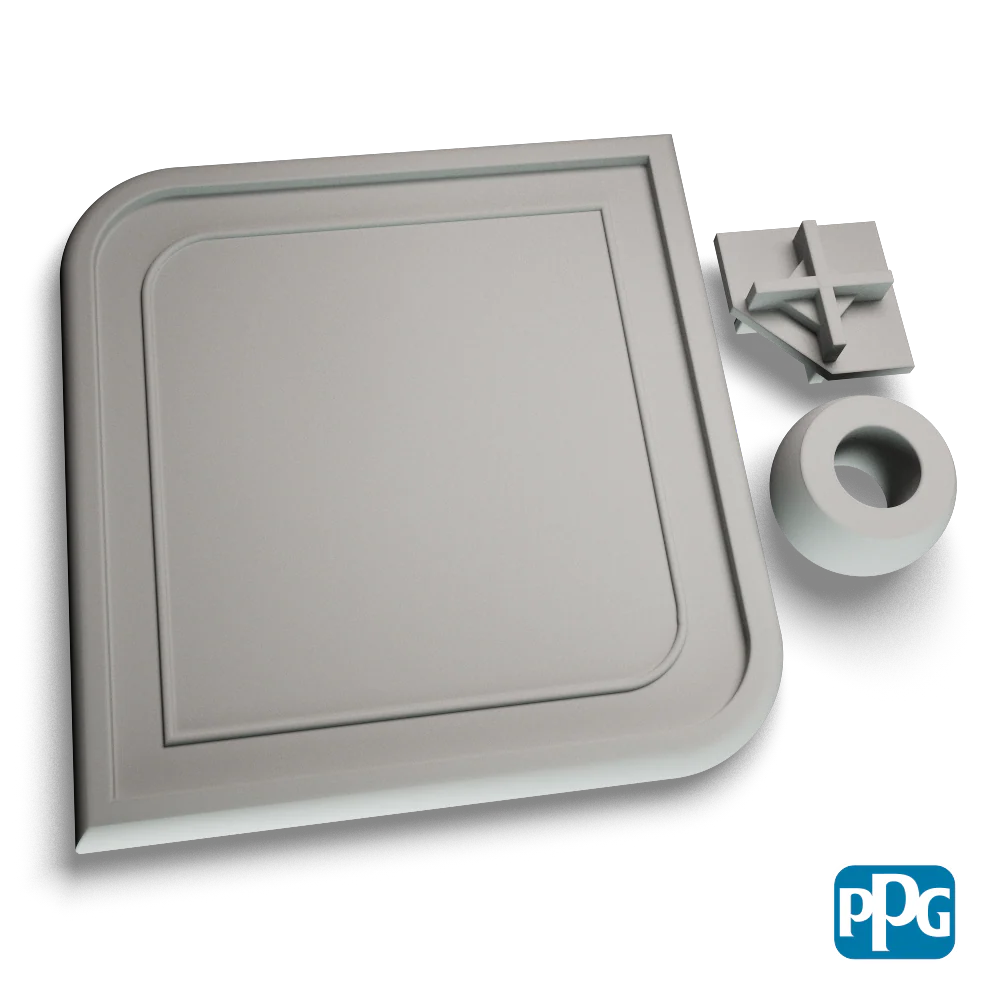 Small Batch PPG Powder Coatings GRAY PRIMER MATTE
