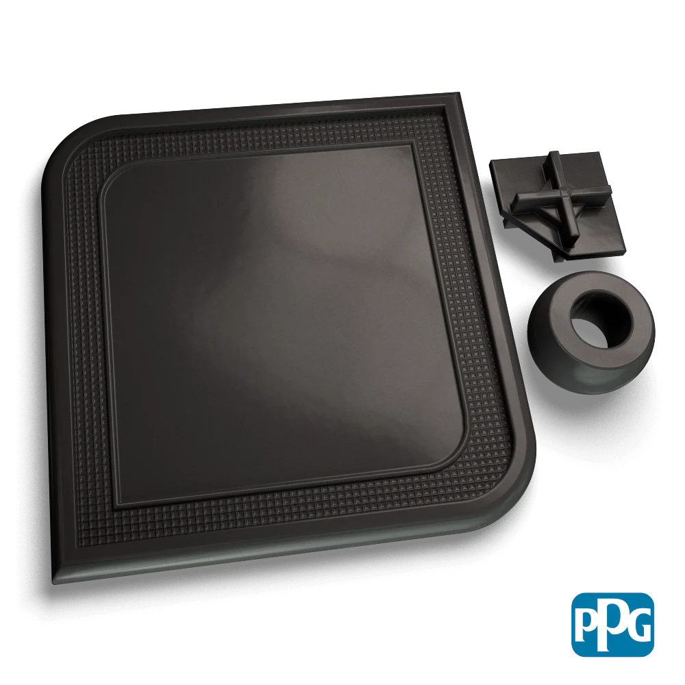 SEMI-GLOSS BLACK Powder Coating