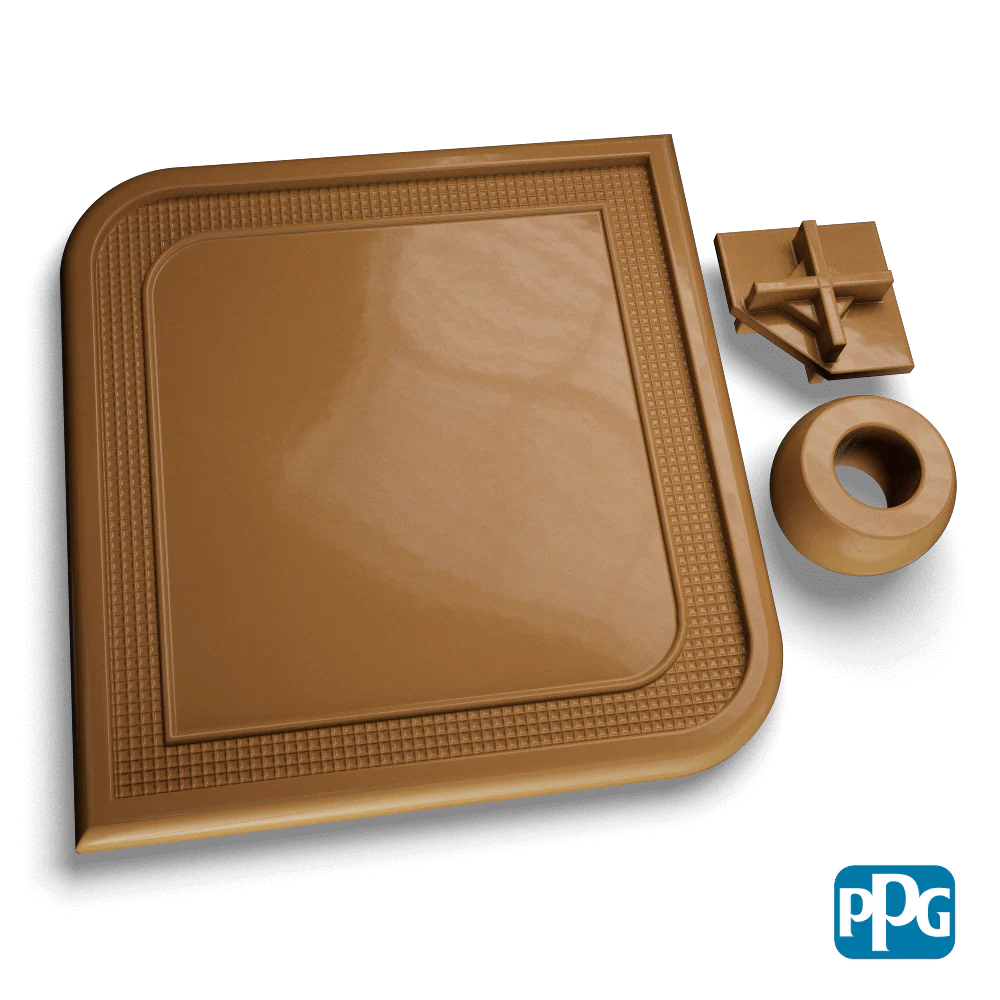 Small Batch PPG Powder Coatings RAL 8000 GREEN BROWN