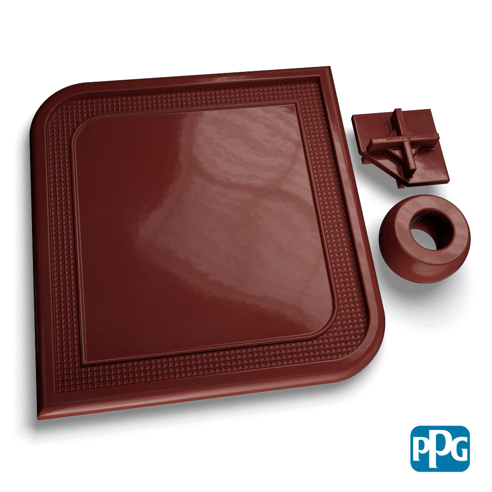RAL 8012 RED BROWN Powder Coating