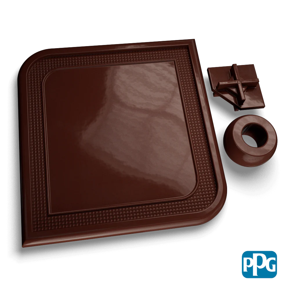 RAL 8016 MAHOGANY BROWN AAMA 04 Powder Coating