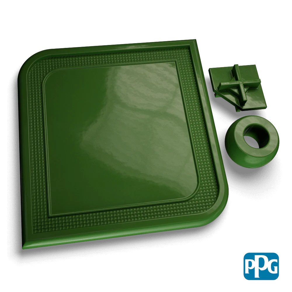 Small Batch PPG Powder Coatings RAL 6002 LEAF GREEN