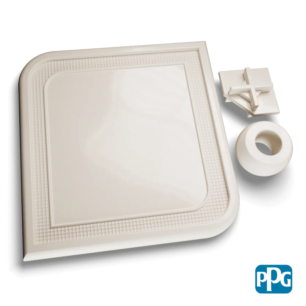 Small Batch PPG Powder Coatings RAL 9001 CREAM AAMA 04