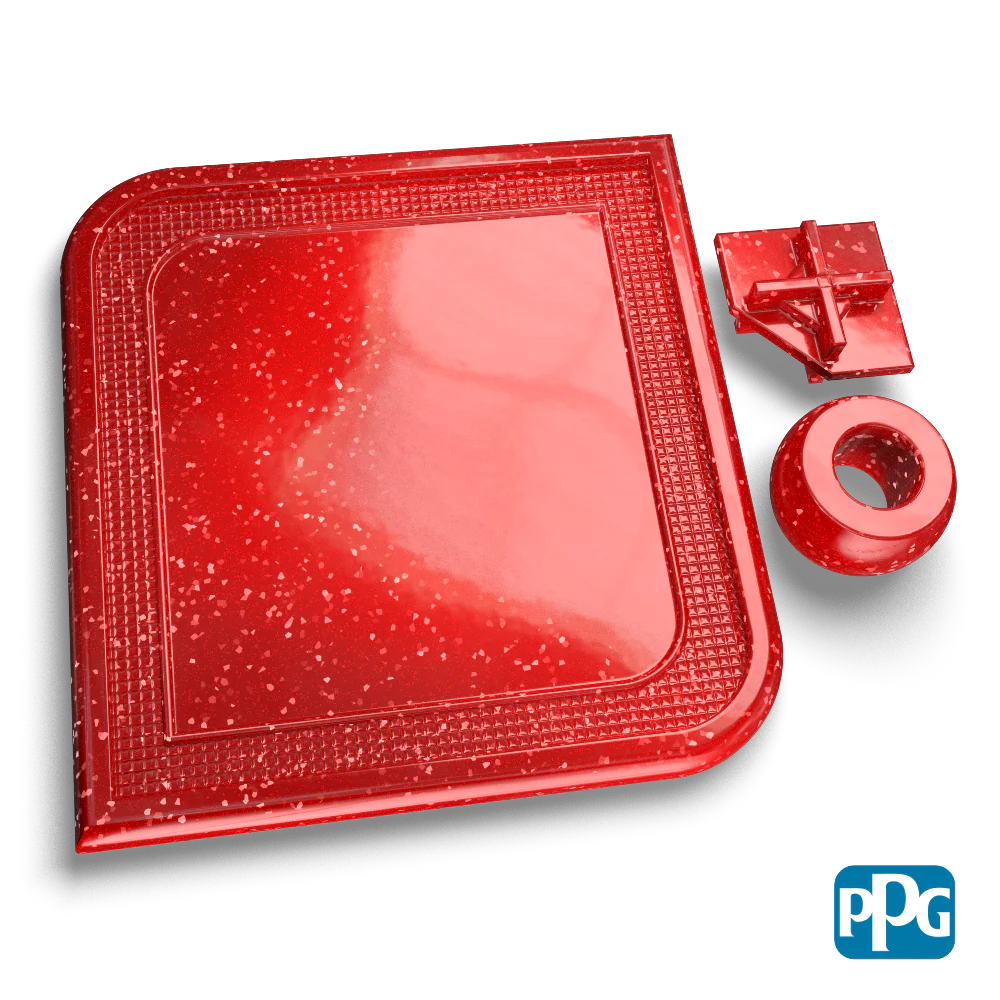 Small Batch PPG Powder Coatings RED STARLIGHT