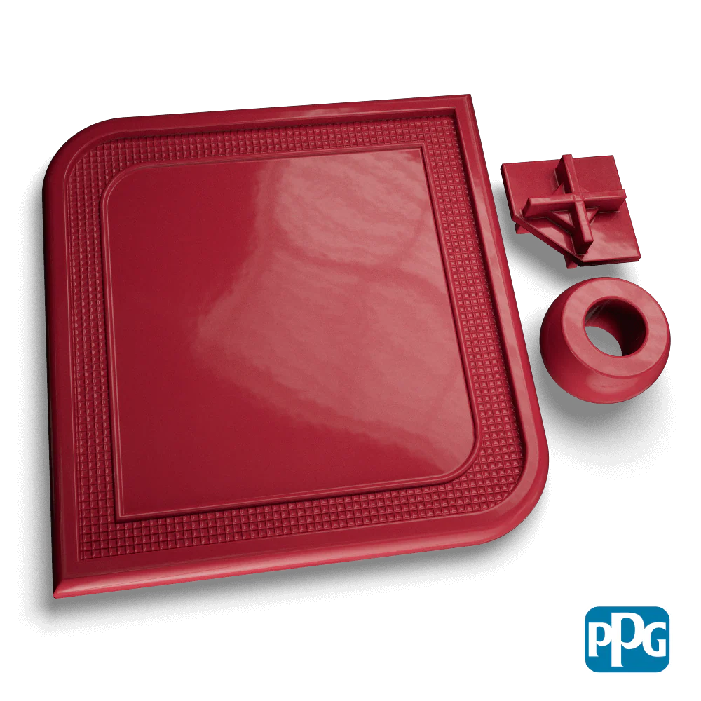 SUPER WET RED Powder Coating