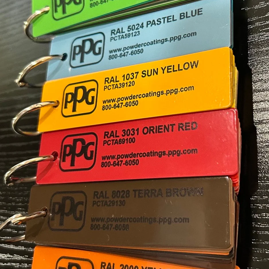 RAL Color Sample Book - 191 RAL Powder Coated Metal Panels
