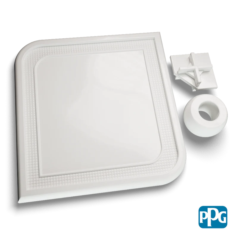 WHITE POLYESTER FULL GLOSS